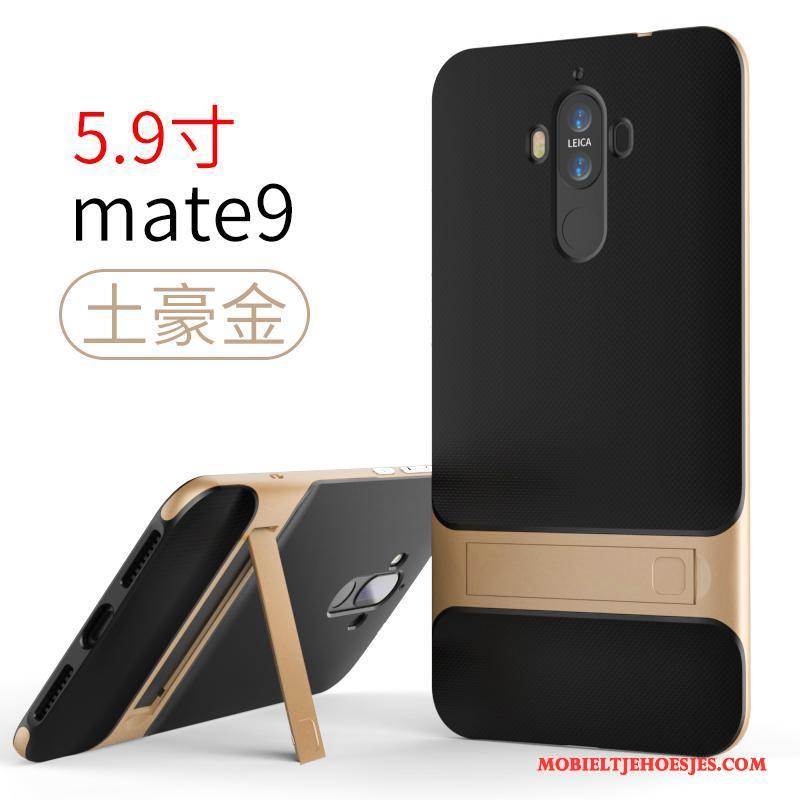 Huawei Mate 9 Hoesje Telefoon Persoonlijk Siliconen Goud Scheppend Ondersteuning Luxe