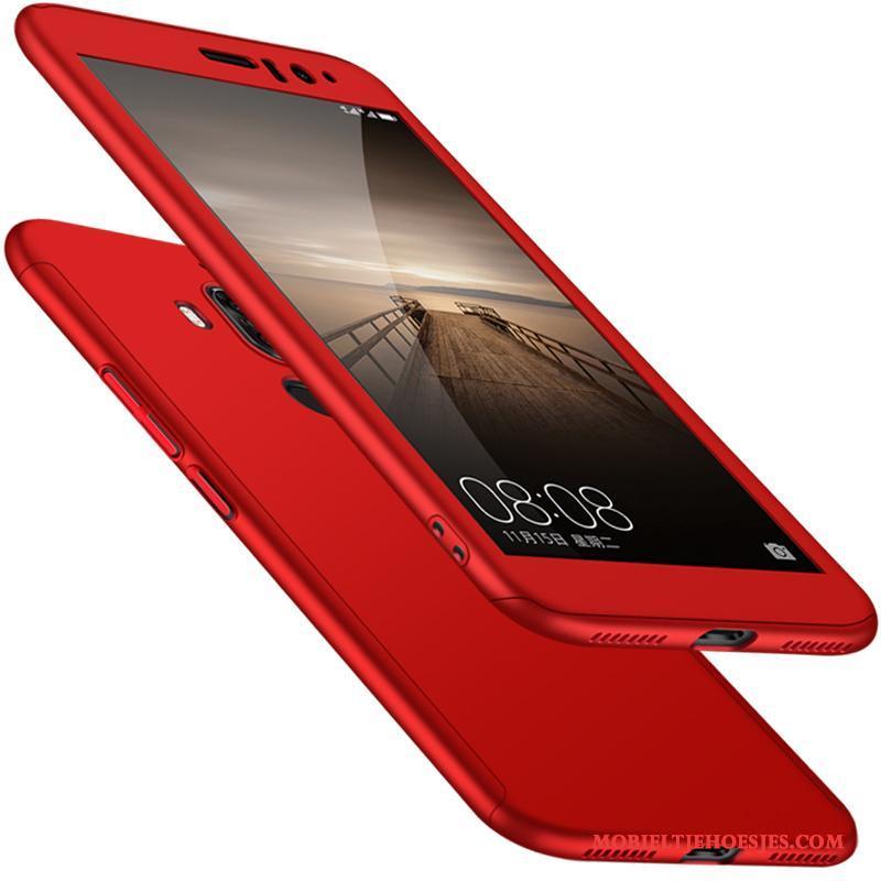 Huawei Mate 9 Metaal Rood Bescherming Dun Hoesje Omlijsting Anti-fall
