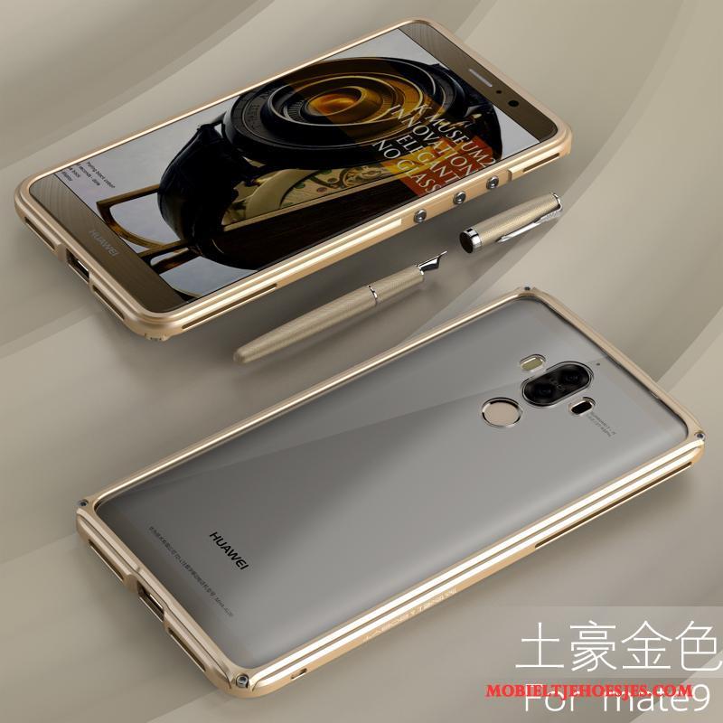 Huawei Mate 9 Omlijsting Hoes Bescherming Hoesje Telefoon Goud Metaal