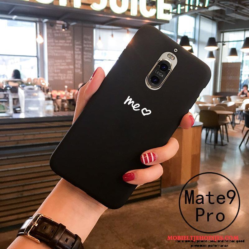 Huawei Mate 9 Pro Hoesje Zacht Persoonlijk Lovers Trend Wit Bescherming Siliconen