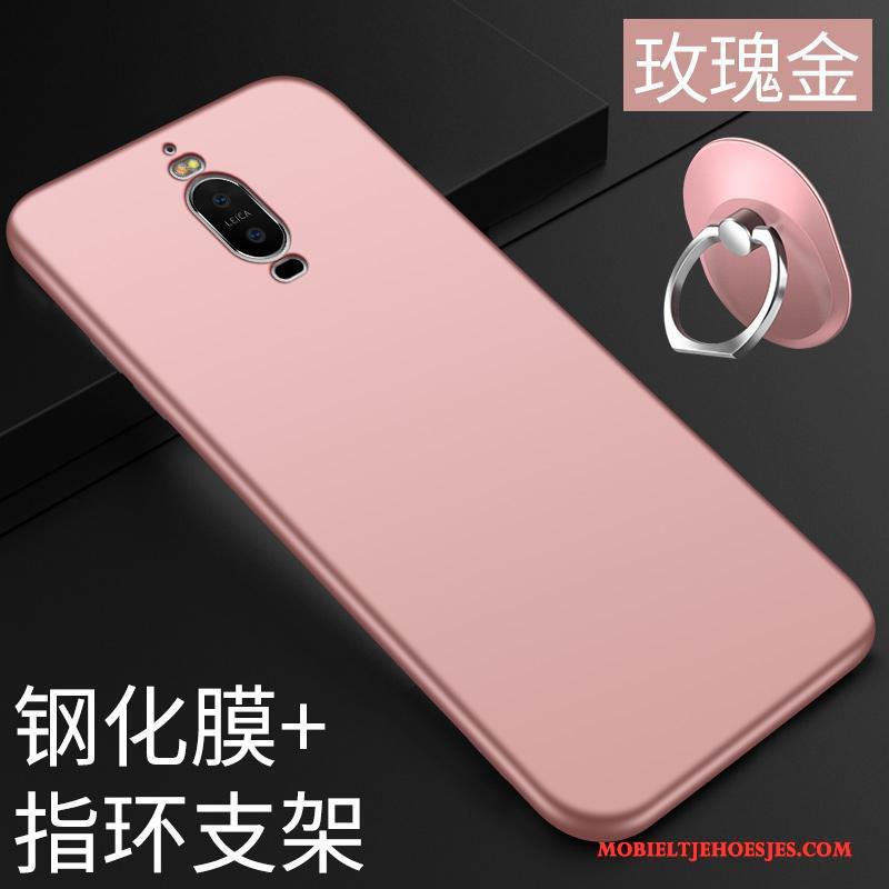 Huawei Mate 9 Pro Roze Bescherming Hoesje Telefoon Dun Siliconen Zacht Schrobben