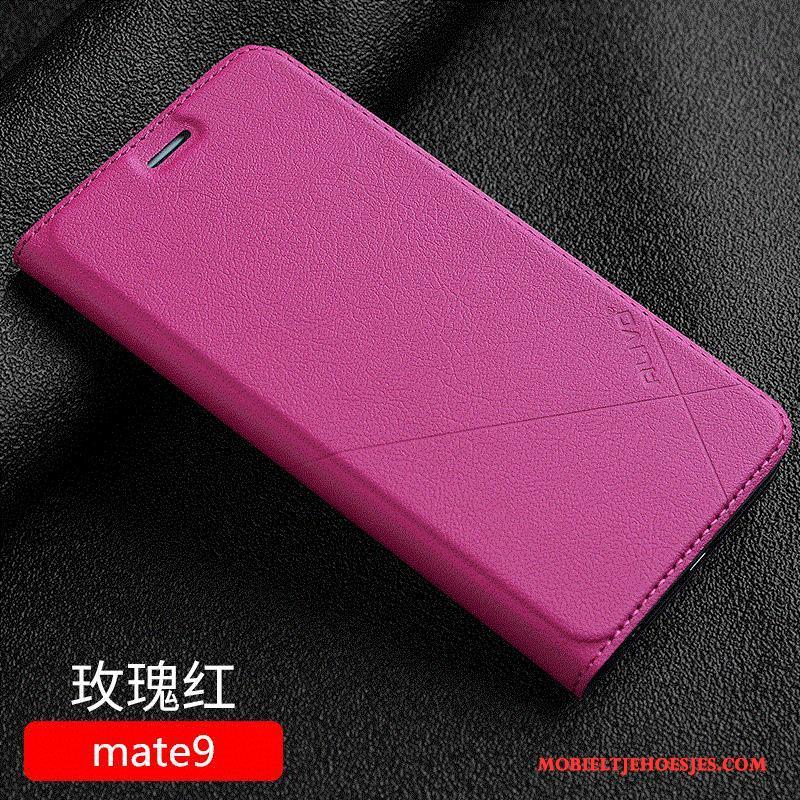 Huawei Mate 9 Rood Clamshell All Inclusive Hoes Hoesje Telefoon Bescherming Anti-fall