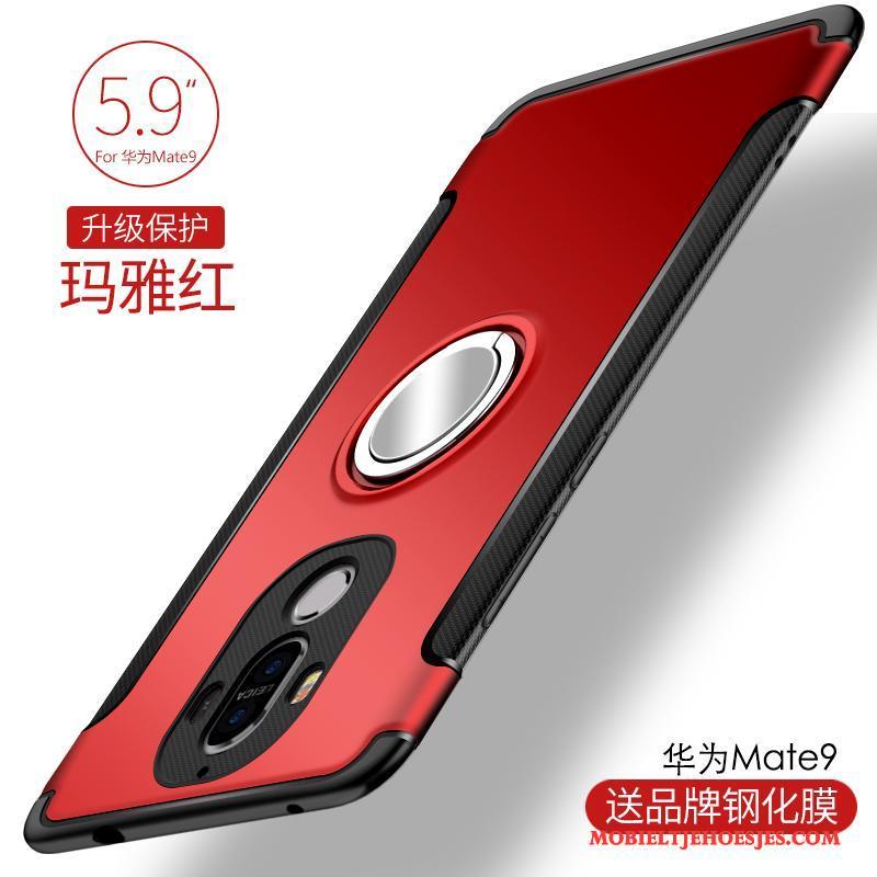 Huawei Mate 9 Siliconen Hoesje Telefoon Rood Persoonlijk Anti-fall