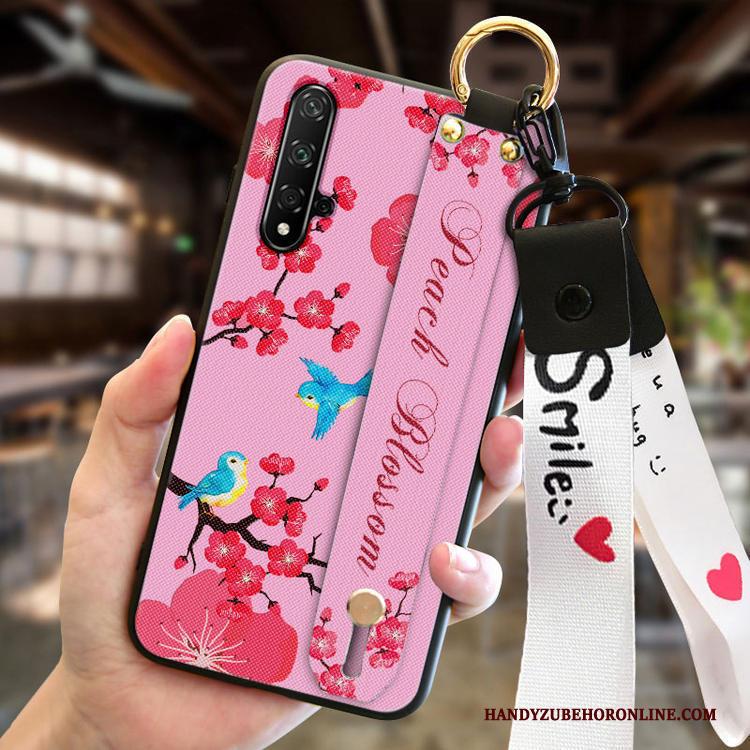 Huawei Nova 5t Mode Hoesje Telefoon Roze Anti-fall Nieuw Siliconen