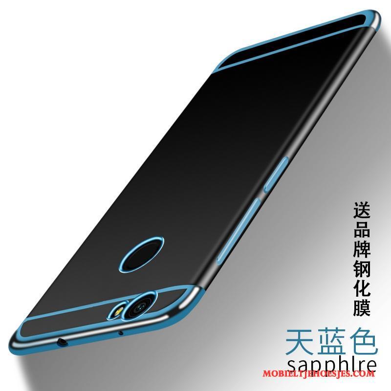 Huawei Nova All Inclusive Anti-fall Siliconen Blauw Hoesje Telefoon Schrobben Zacht