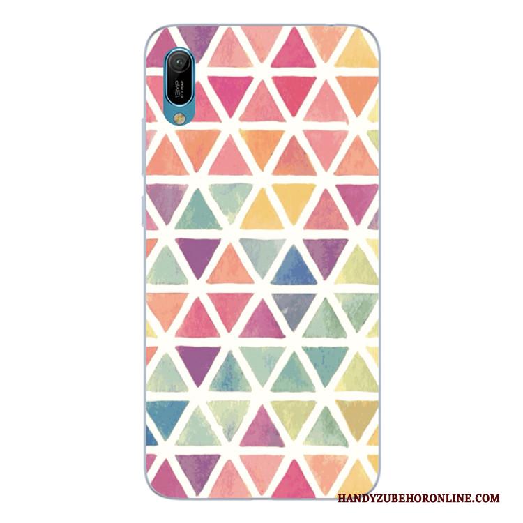 Huawei P Smart+ 2019 Hoesje Abstract Kleur Telefoon Scheppend All Inclusive Siliconen