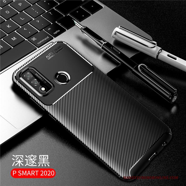 Huawei P Smart 2020 Bescherming Hoes Siliconen Anti-fall Hoesje Telefoon Zwart Accessoires