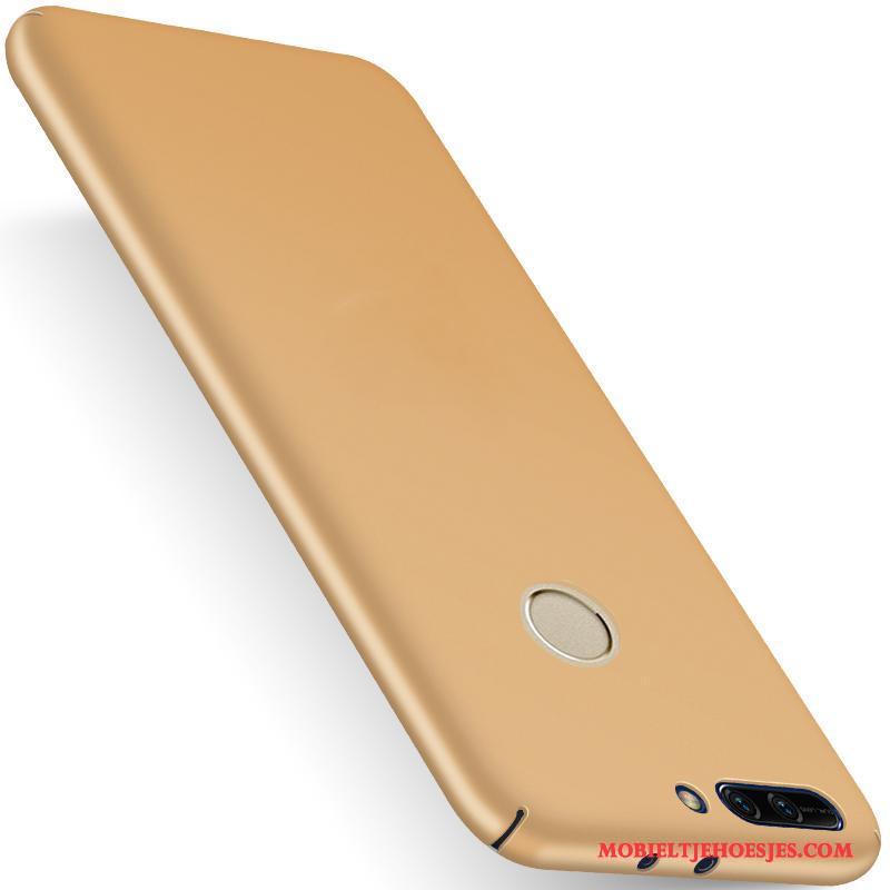 Huawei P Smart All Inclusive Nieuw Anti-fall Schrobben Goud Hoesje Telefoon Rood