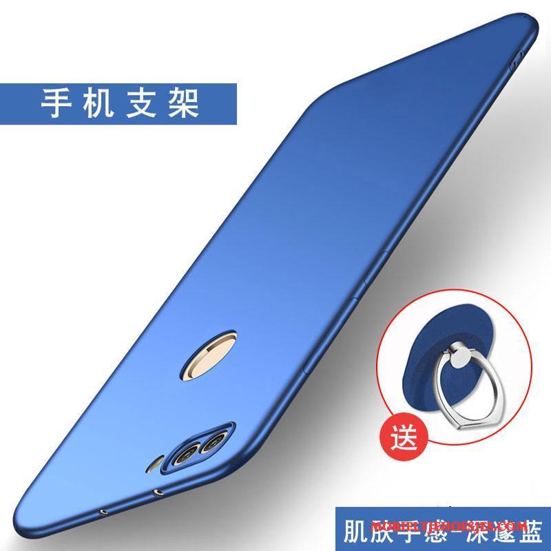 Huawei P Smart Blauw Hoes Schrobben Hoesje Telefoon Zacht Siliconen Anti-fall