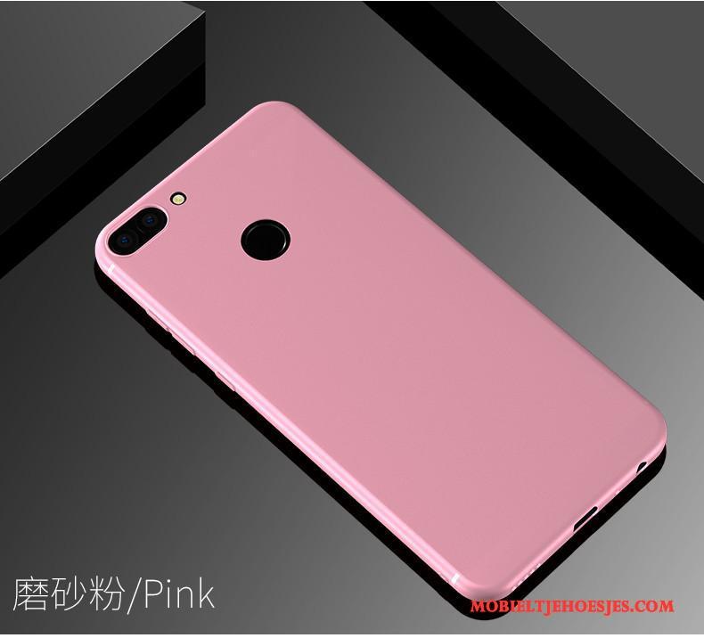 Huawei P Smart Siliconen Bescherming Hoes Roze Trend Zacht Hoesje Telefoon