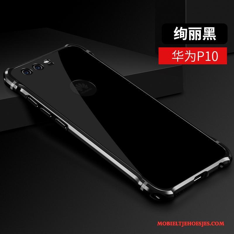 Huawei P10 Anti-fall Zwart Scheppend Hoesje Telefoon Persoonlijk Hard Dun