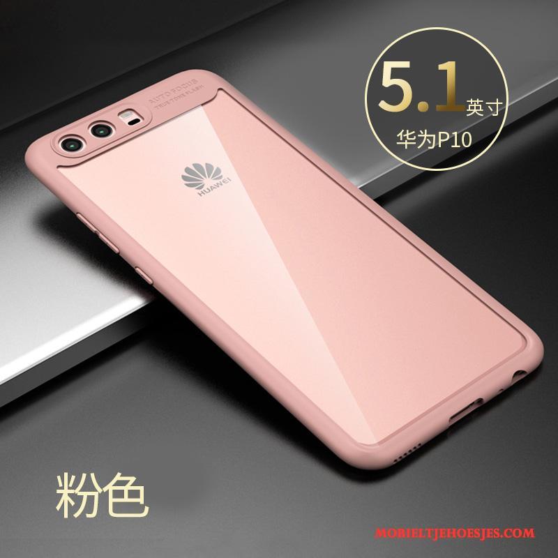 Huawei P10 Hard Scheppend Persoonlijk Zacht Hoesje Telefoon Anti-fall Roze