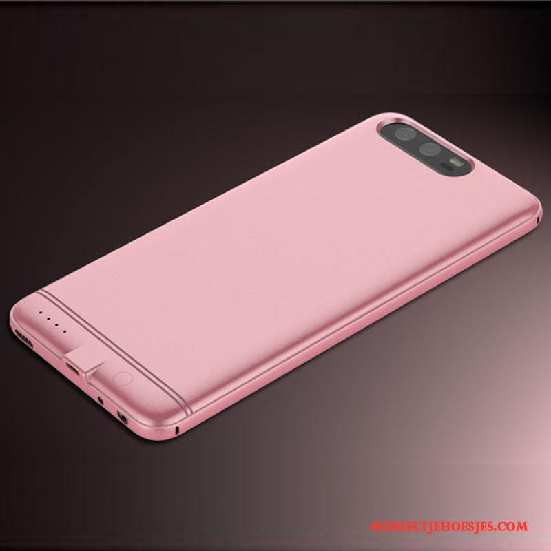 Huawei P10 Hoes Hoesje Telefoon Roze Bescherming Metaal