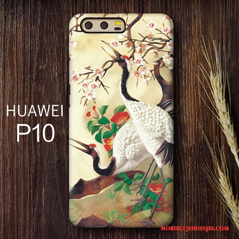 Huawei P10 Hoesje Scheppend Geel Anti-fall Telefoon Kraan Persoonlijk