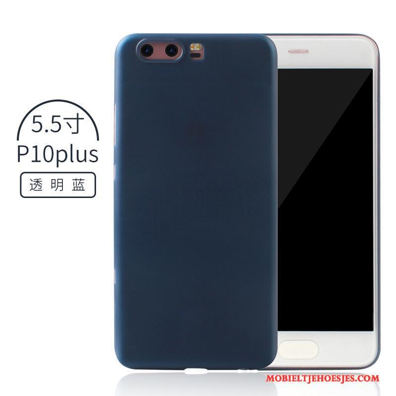 Huawei P10 Plus Hoesje Telefoon Scheppend Anti-fall Blauw Dun All Inclusive Bescherming
