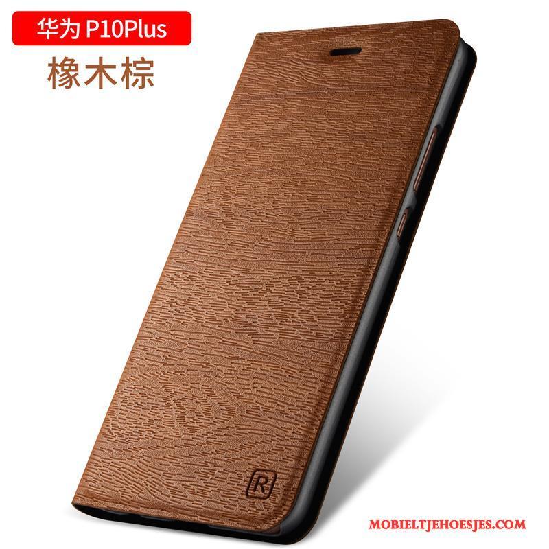 Huawei P10 Plus Leren Etui Clamshell Anti-fall Hoes Mobiele Telefoon Hoesje Telefoon Bescherming