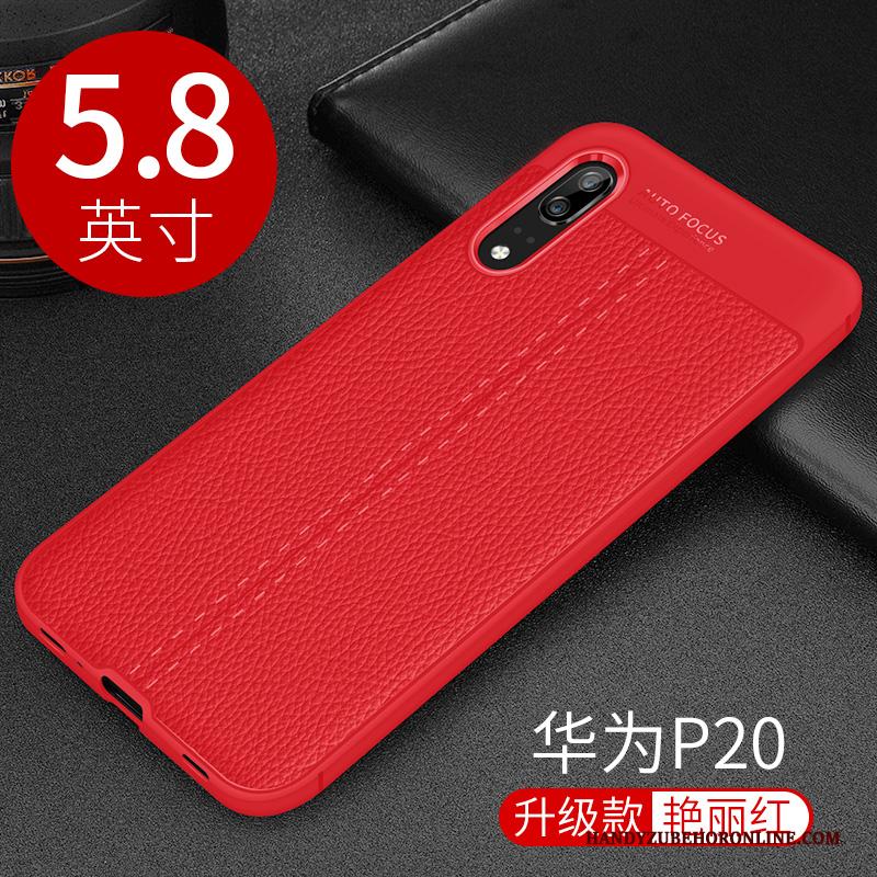 Huawei P20 Hoesje Telefoon Bedrijf All Inclusive Bescherming Rood Nieuw Luxe
