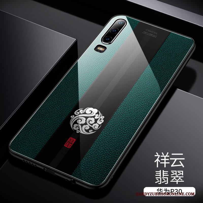 Huawei P30 Bescherming Glas Achterklep High End Trend Hoesje Telefoon Nieuw