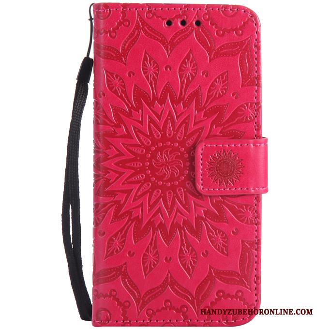 Huawei P30 Lite Clamshell All Inclusive Anti-fall Rood Ster Hoesje Telefoon Bescherming