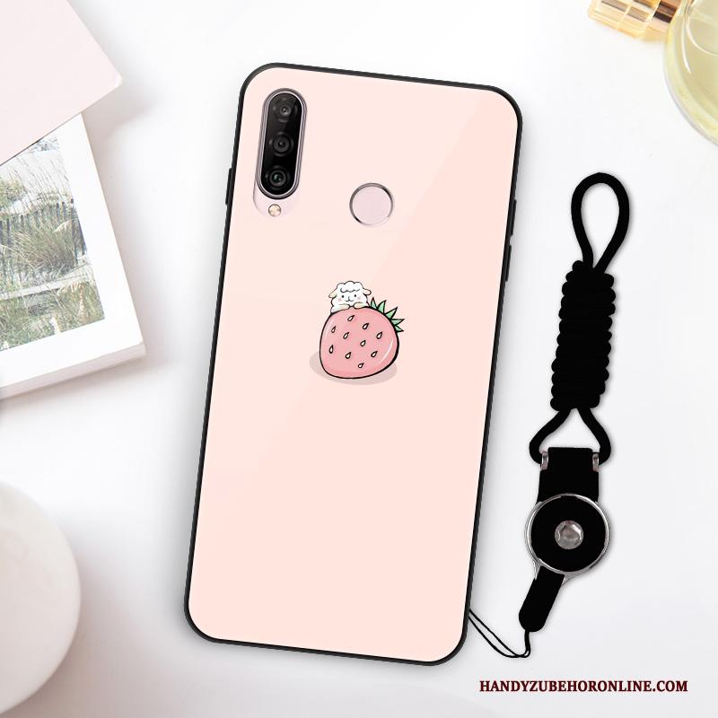 Huawei P30 Lite Hoesje Roze Net Red Mini High End Spotprent Anti-fall Mooie