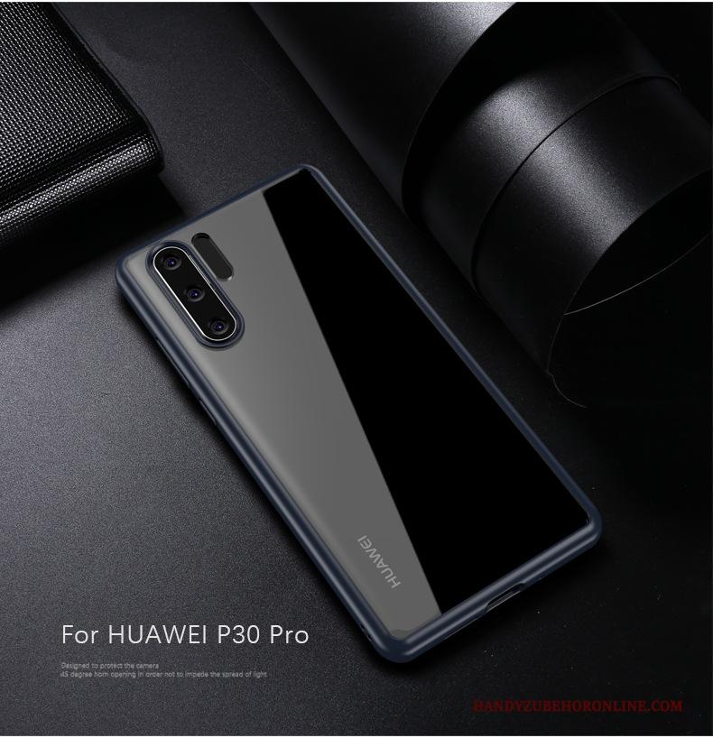 Huawei P30 Pro Hoesje Bescherming All Inclusive Lovers Net Red Scheppend Blauw Anti-fall