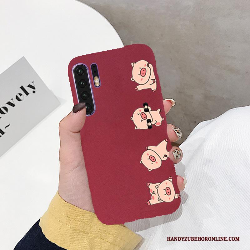 Huawei P30 Pro Rood Lovers Anti-fall Hoes Siliconen Mobiele Telefoon Hoesje