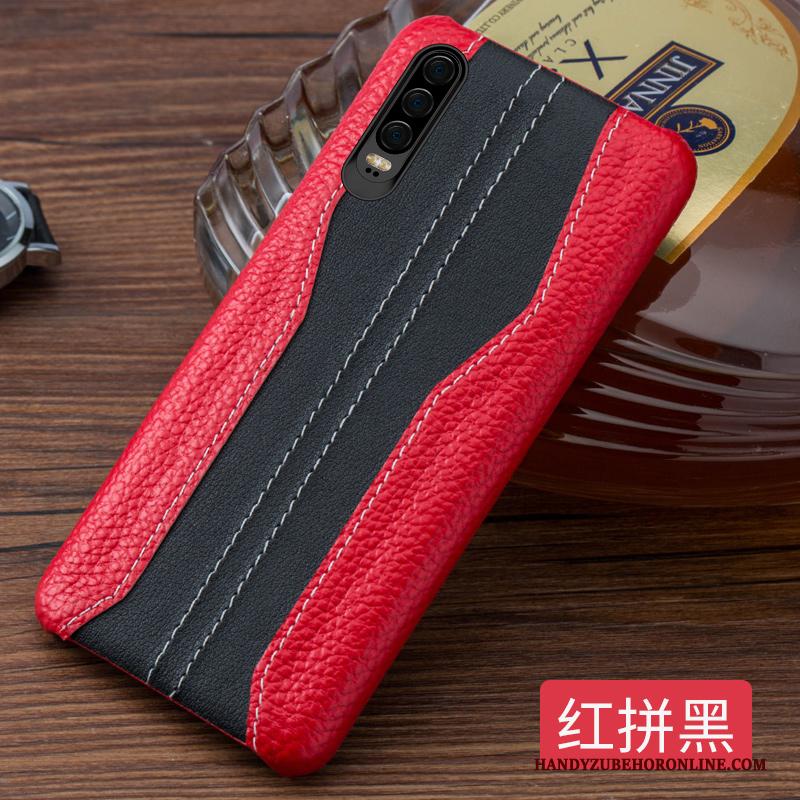 Huawei P30 Verbinding Trendy Merk Mode Hoesje Telefoon Elegante Achterklep Bescherming