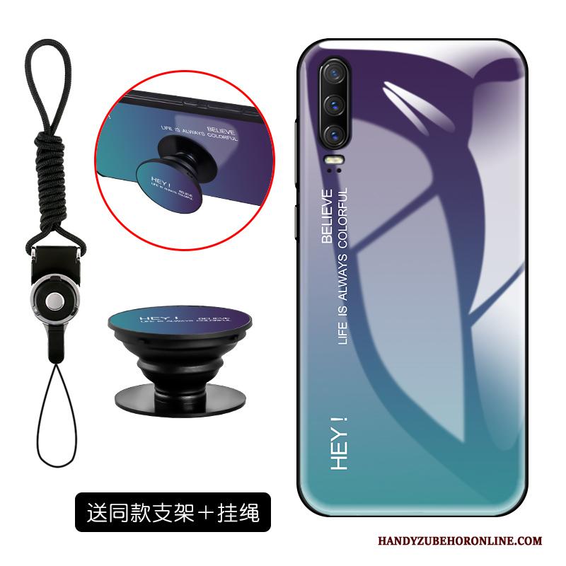 Huawei P30 Zacht Verloop Mode Hoesje Telefoon Net Red Persoonlijk Purper