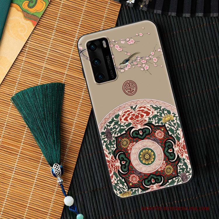 Huawei P40 Hoesje All Inclusive Persoonlijk Schrobben Dun Scheppend Trendy Merk Anti-fall