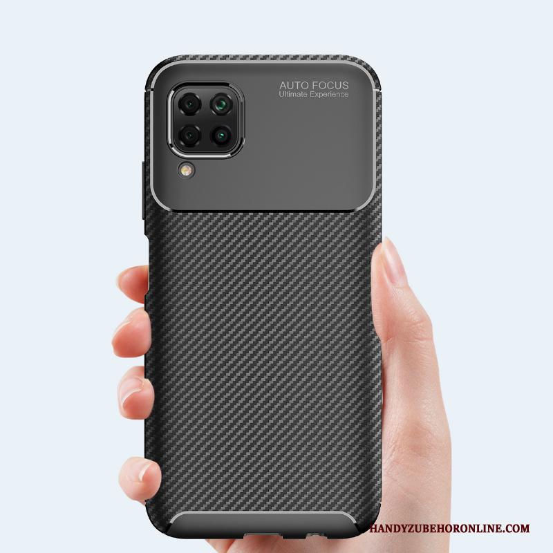 Huawei P40 Lite Hoesje Mobiele Telefoon Bescherming Siliconen Zacht Hoes Zwart Accessoires