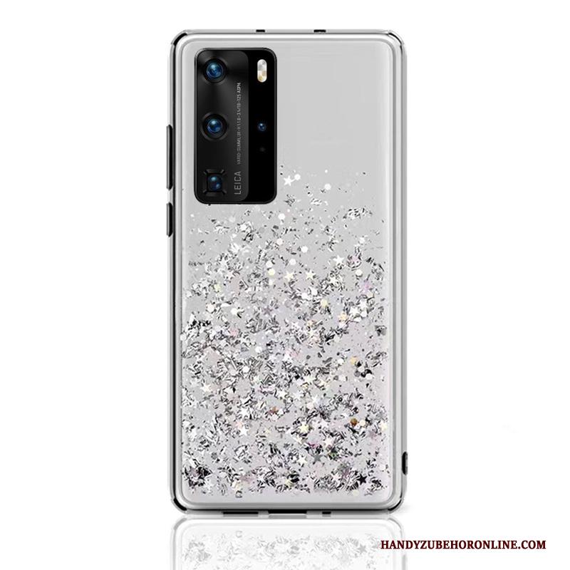 Huawei P40 Pro Doorzichtig All Inclusive Hoesje Telefoon Gasbag Drijfzand Zacht Anti-fall