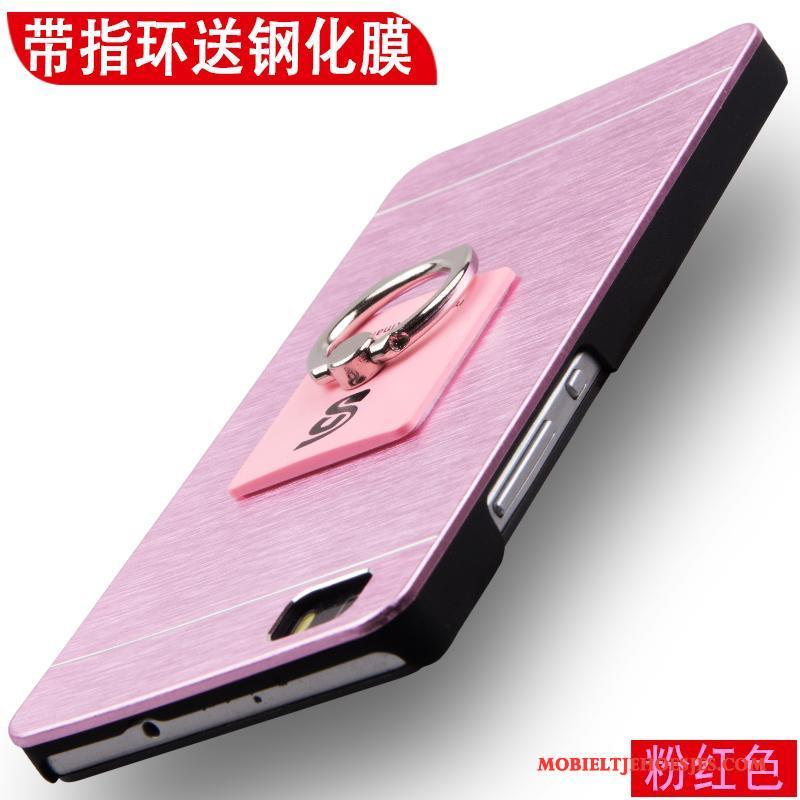 Huawei P8 Lite Hoesje Hoes Roze Jeugd Metaal Anti-fall Trend Ring