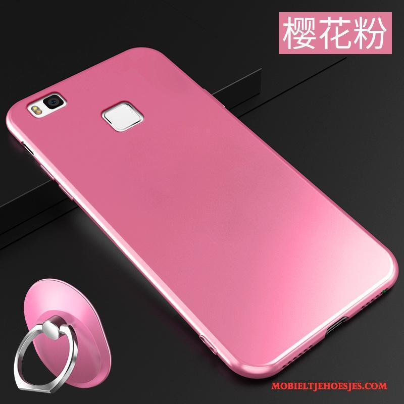 Huawei P9 Lite Hoesje Roze Hoes Anti-fall Siliconen Jeugd Eenvoudige Persoonlijk