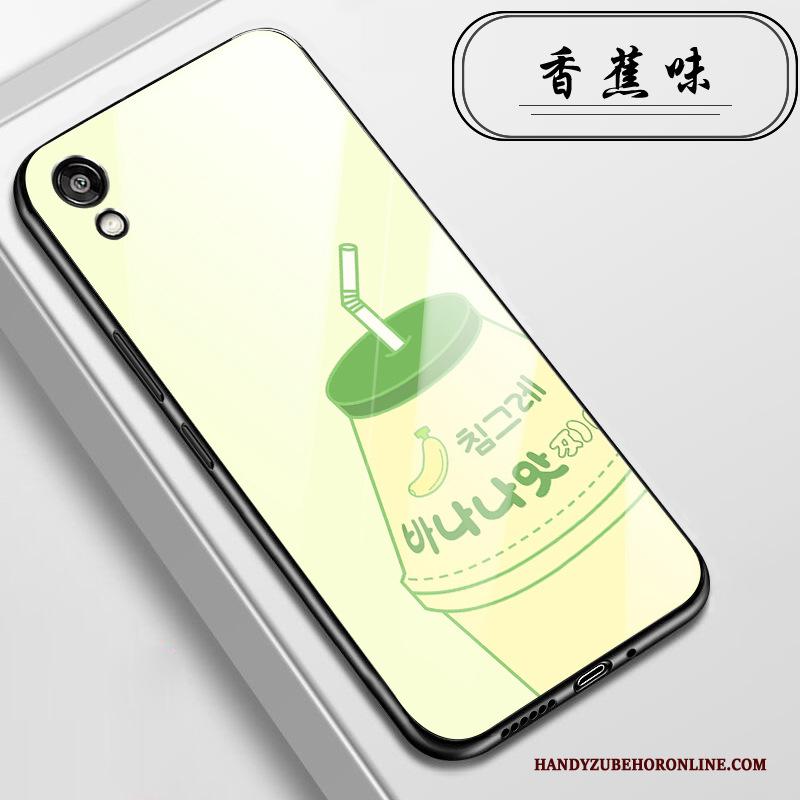 Huawei Y5 2019 Hoesje Groen Glas Mini Bescherming Vers Anti-fall Hoes