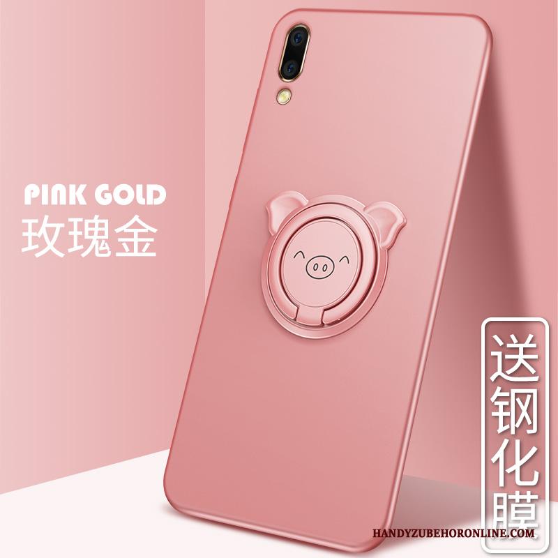 Huawei Y6 2019 Dun Eenvoudige Bescherming Scheppend Roze Hoesje Telefoon Trend