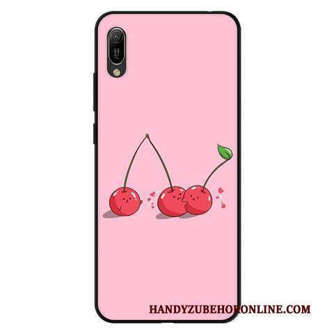 Huawei Y6 2019 Roze Hoes Vers Mobiele Telefoon Anti-fall Hoesje Zacht