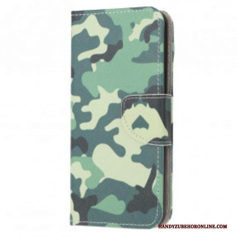 Leren Hoesje voor Moto G50 Militaire Camouflage