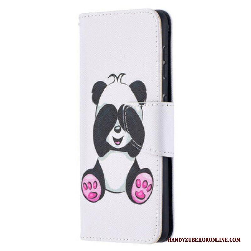 Leren Hoesje voor Samsung Galaxy S21 5G Panda-plezier