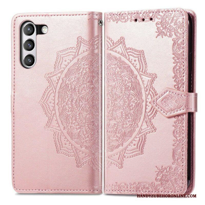 Leren Hoesje voor Samsung Galaxy S21 FE Mandala Middeleeuwen