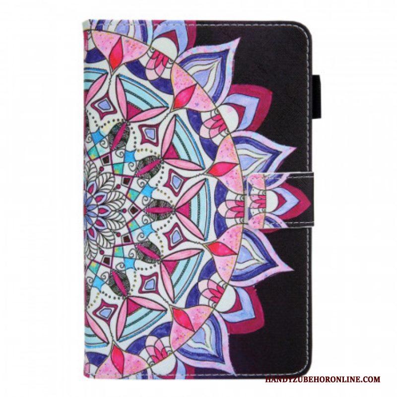 Leren Hoesje voor Samsung Galaxy Tab A8 (2021) Grafische Mandala