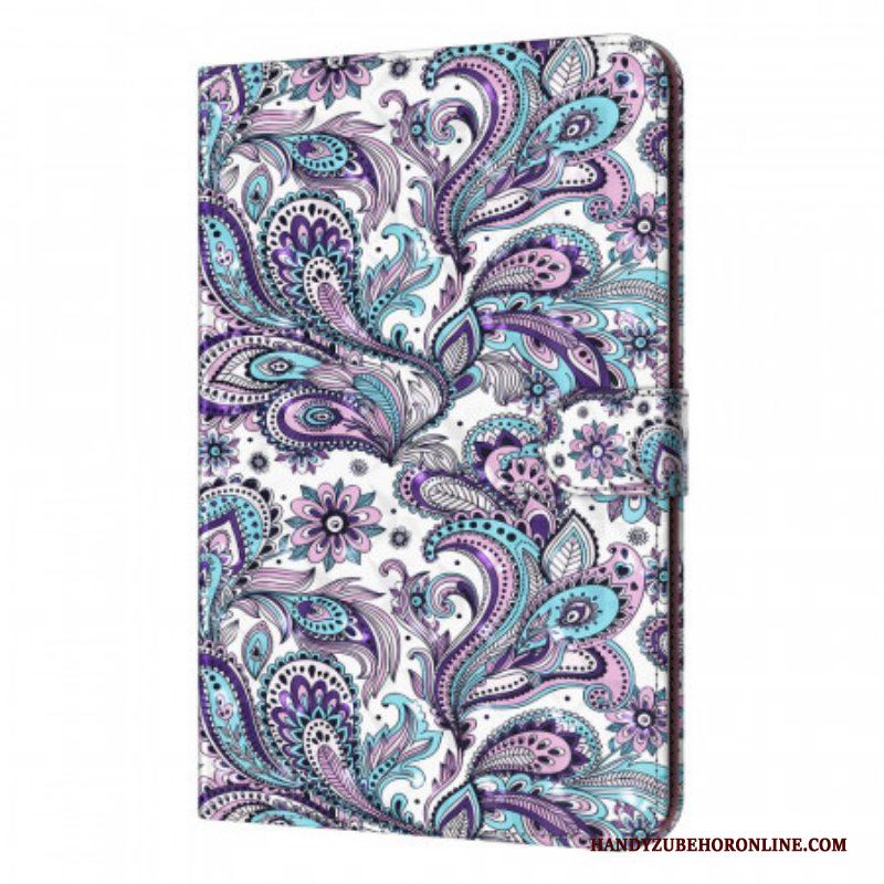 Leren Hoesje voor Samsung Galaxy Tab A8 (2021) Paisley