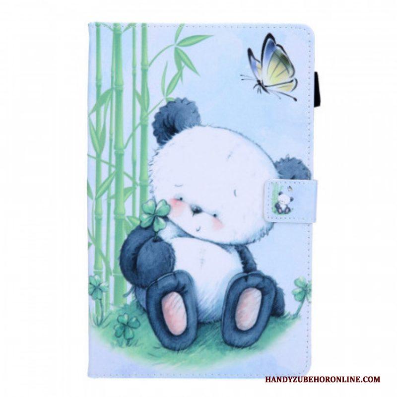Leren Hoesje voor Samsung Galaxy Tab A8 (2021) Panda In De Natuur
