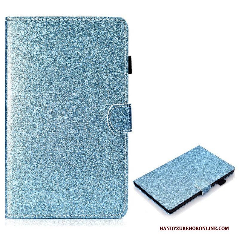 Leren Hoesje voor Samsung Galaxy Tab S8 / Tab S7 Sprankelende Glitters