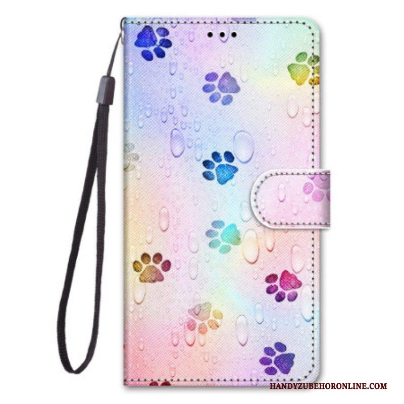 Leren Hoesje voor Xiaomi 12 / 12X Met Ketting Riemsporen