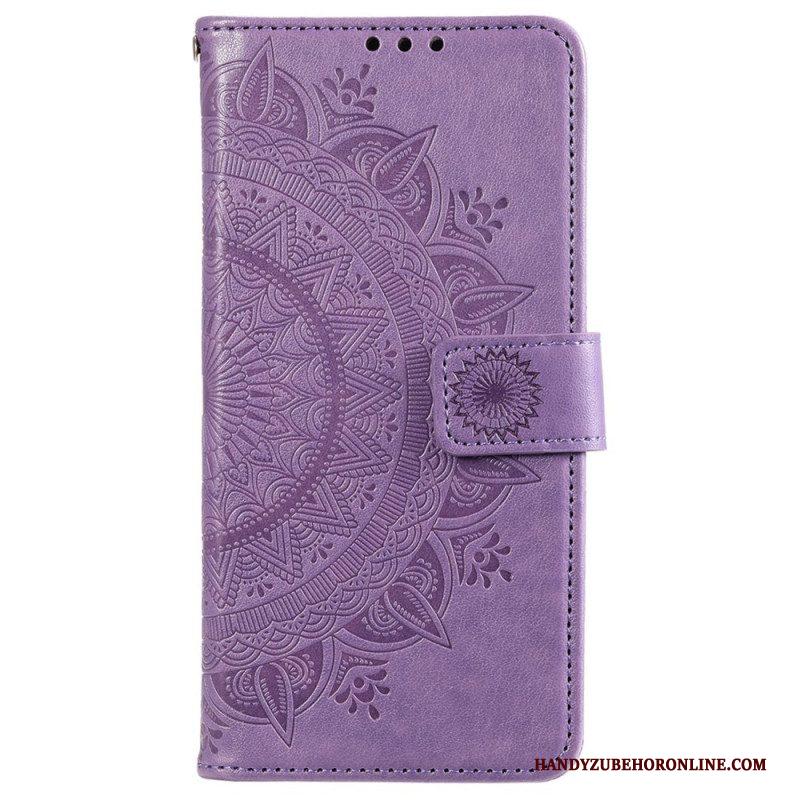 Leren Hoesje voor Xiaomi 12 / 12X Zon Mandala