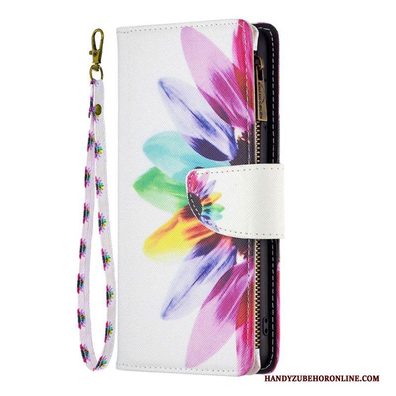 Leren Hoesje voor Xiaomi 13 Lite Portemonnee Leren Bloemen Portemonnee