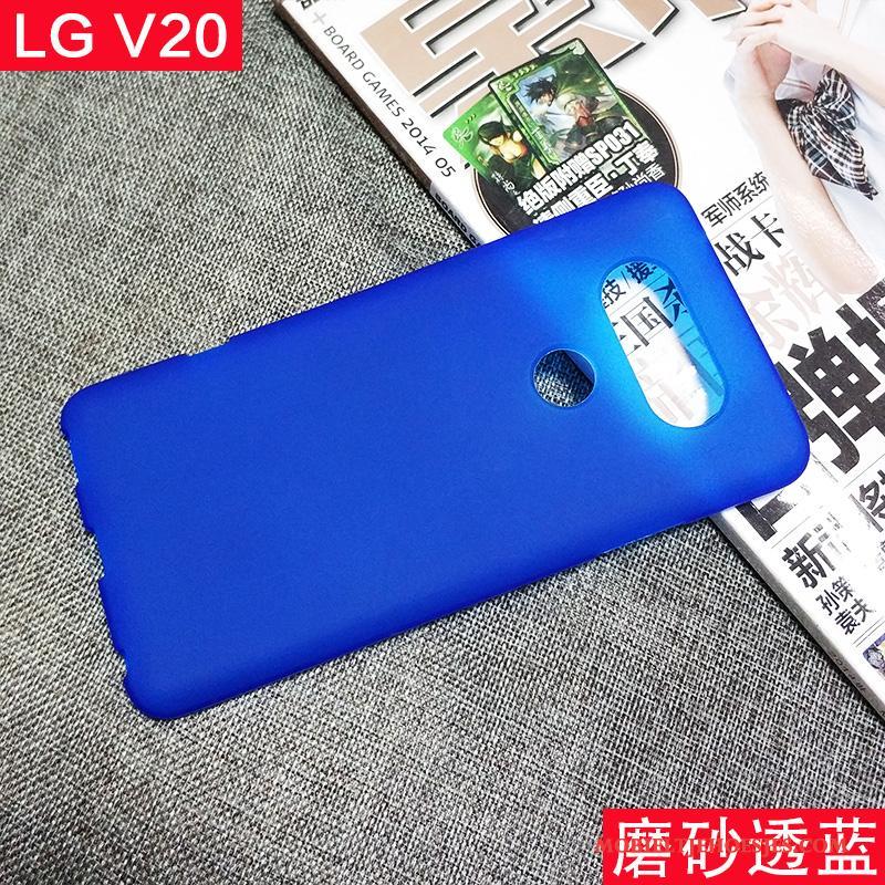 Lg V20 Zacht Bescherming Hoesje Blauw Schrobben Telefoon All Inclusive