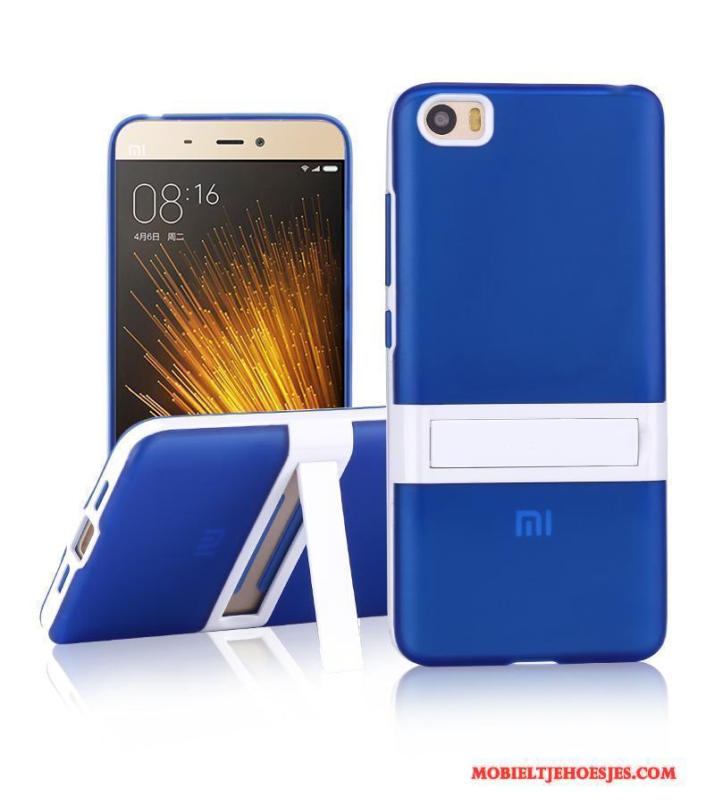 Mi 5 Bescherming Ondersteuning Trend Mini Hoesje Telefoon Blauw Anti-fall