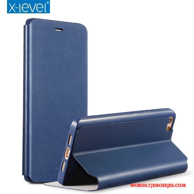 Mi 5 Nieuw Anti-fall Hoes Clamshell Mini Hoesje Telefoon Blauw