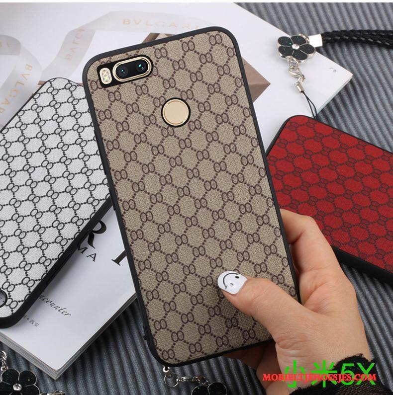 Mi 5x All Inclusive Siliconen Bescherming Khaki Hoesje Telefoon Mini Rood